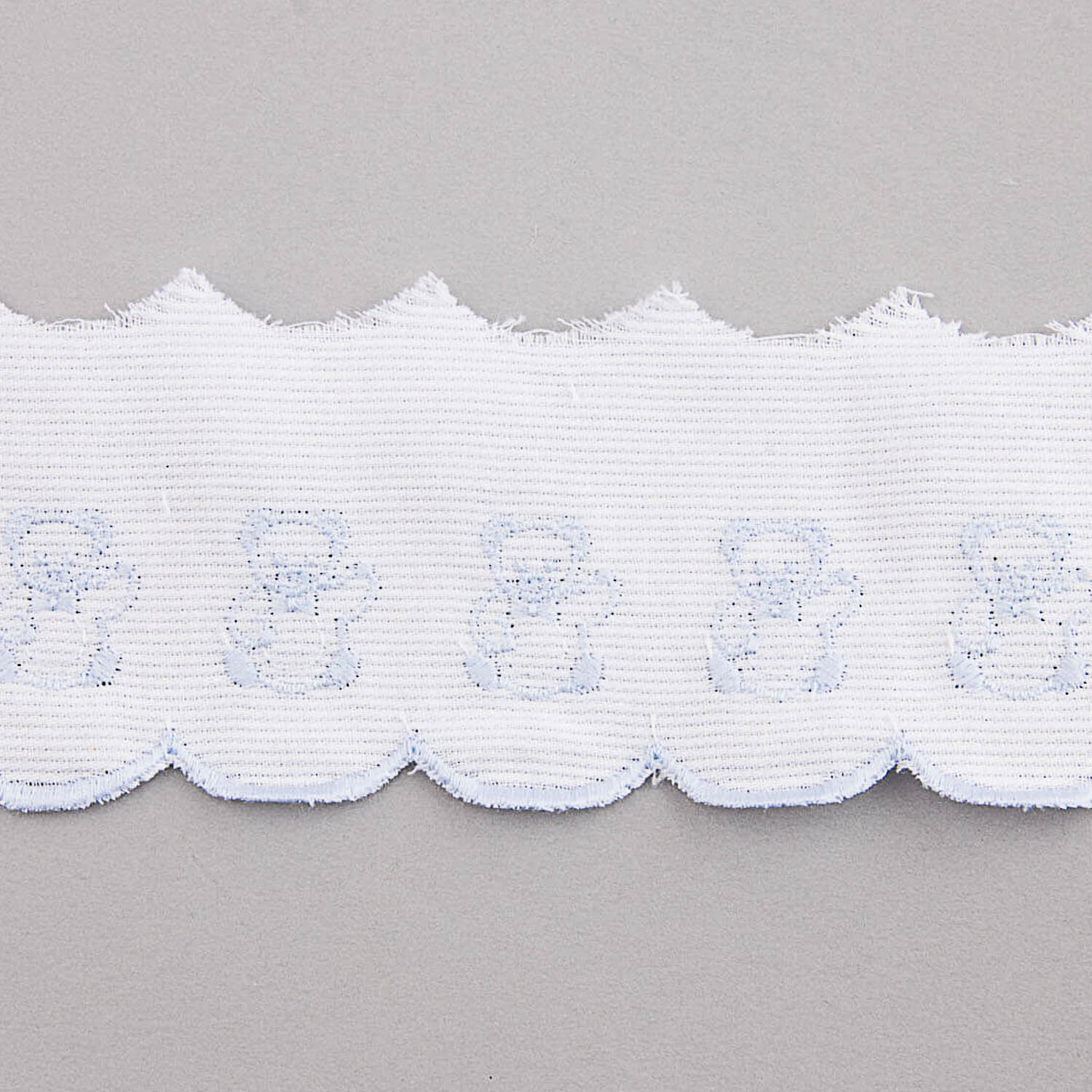 Bande De Piqué Blanc Bleu 6,5cm - Ribes y Casals