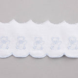 Bande De Piqué Blanc Bleu 6,5cm - Ribes y Casals