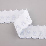 Bande De Piqué Blanc Bleu 6,5cm - Ribes y Casals
