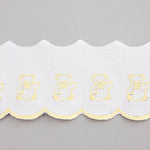 Bande De Piqué Blanc Jaune 6,5cm - Ribes y Casals