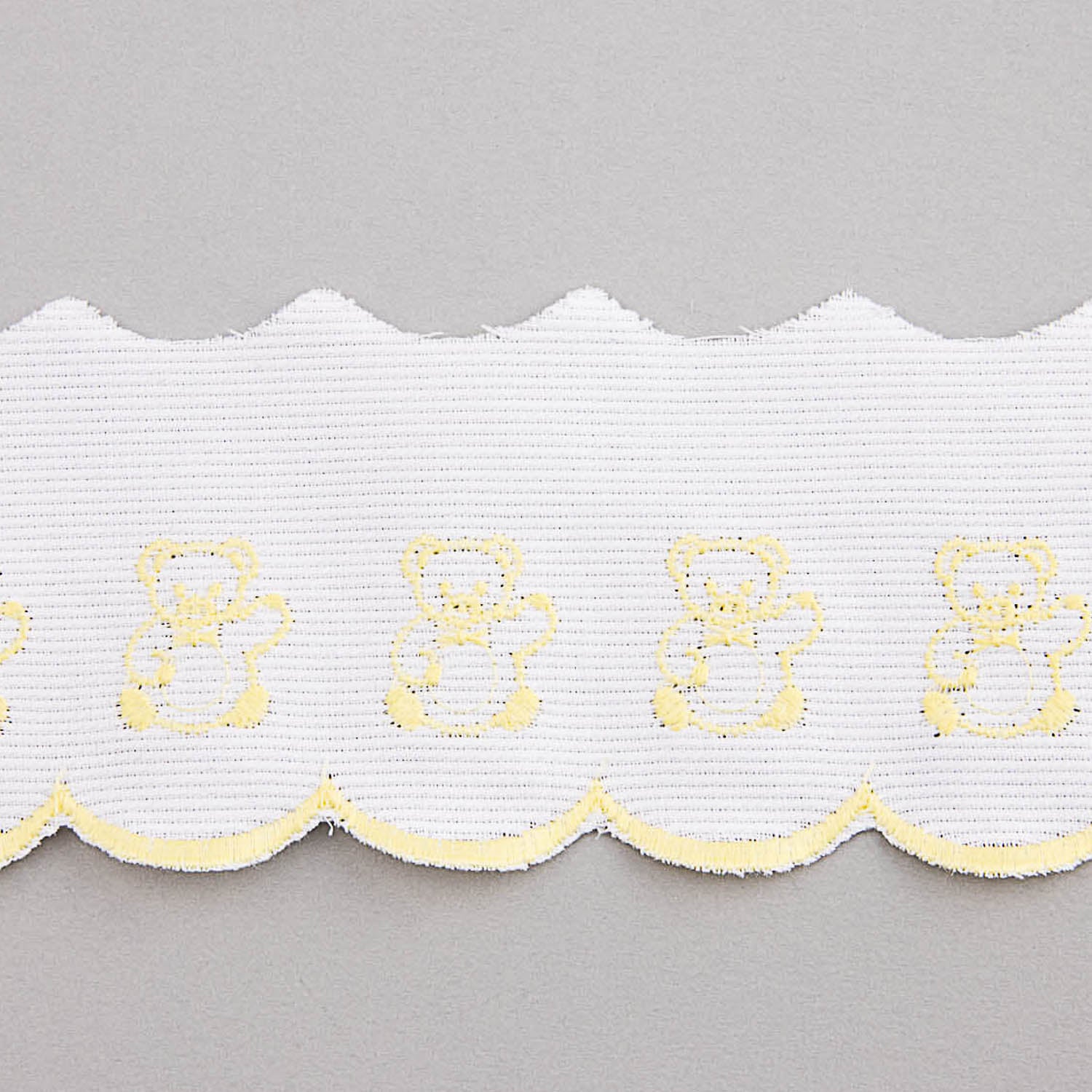 Bande De Piqué Blanc Jaune 6,5cm - Ribes y Casals
