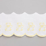 Bande De Piqué Blanc Jaune 6,5cm - Ribes y Casals