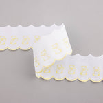 Bande De Piqué Blanc Jaune 6,5cm - Ribes y Casals