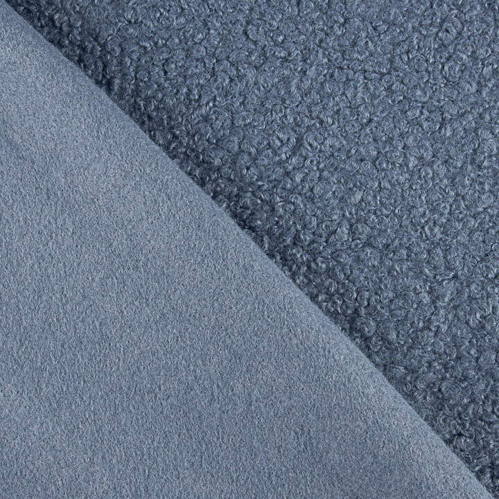 Lainage Frisé Denim Bleu - Ribes y Casals