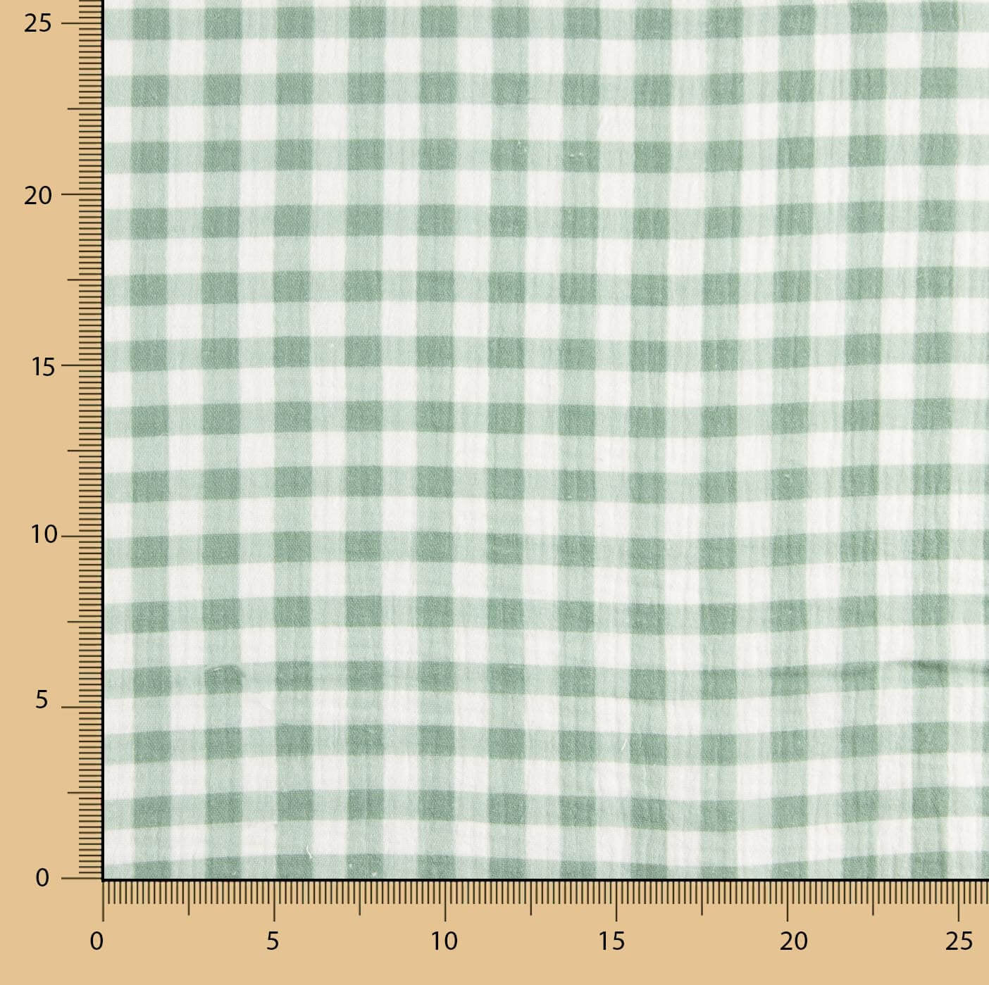 Bambula Double gaze à carreaux verts - Ribes y Casals