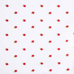 Batiste de coton brodée fraises blanches - Ribes y Casals