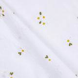 Batiste Coton Brodé Marguerites Blanc - Ribes y Casals