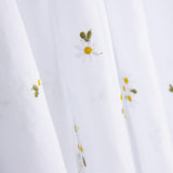 Batiste Coton Brodé Marguerites Blanc - Ribes y Casals