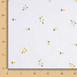 Batiste Coton Brodé Marguerites Blanc - Ribes y Casals