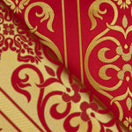 Brocart baroque rouge or - Ribes y Casals