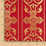 Brocart baroque rouge or - Ribes y Casals