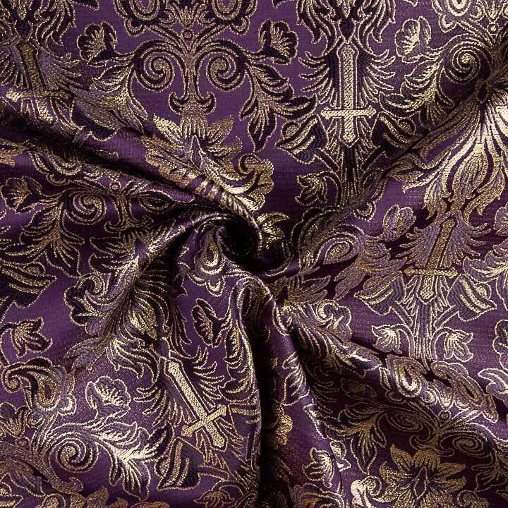 Brocart Versailles Améthyste et Or - Ribes y Casals
