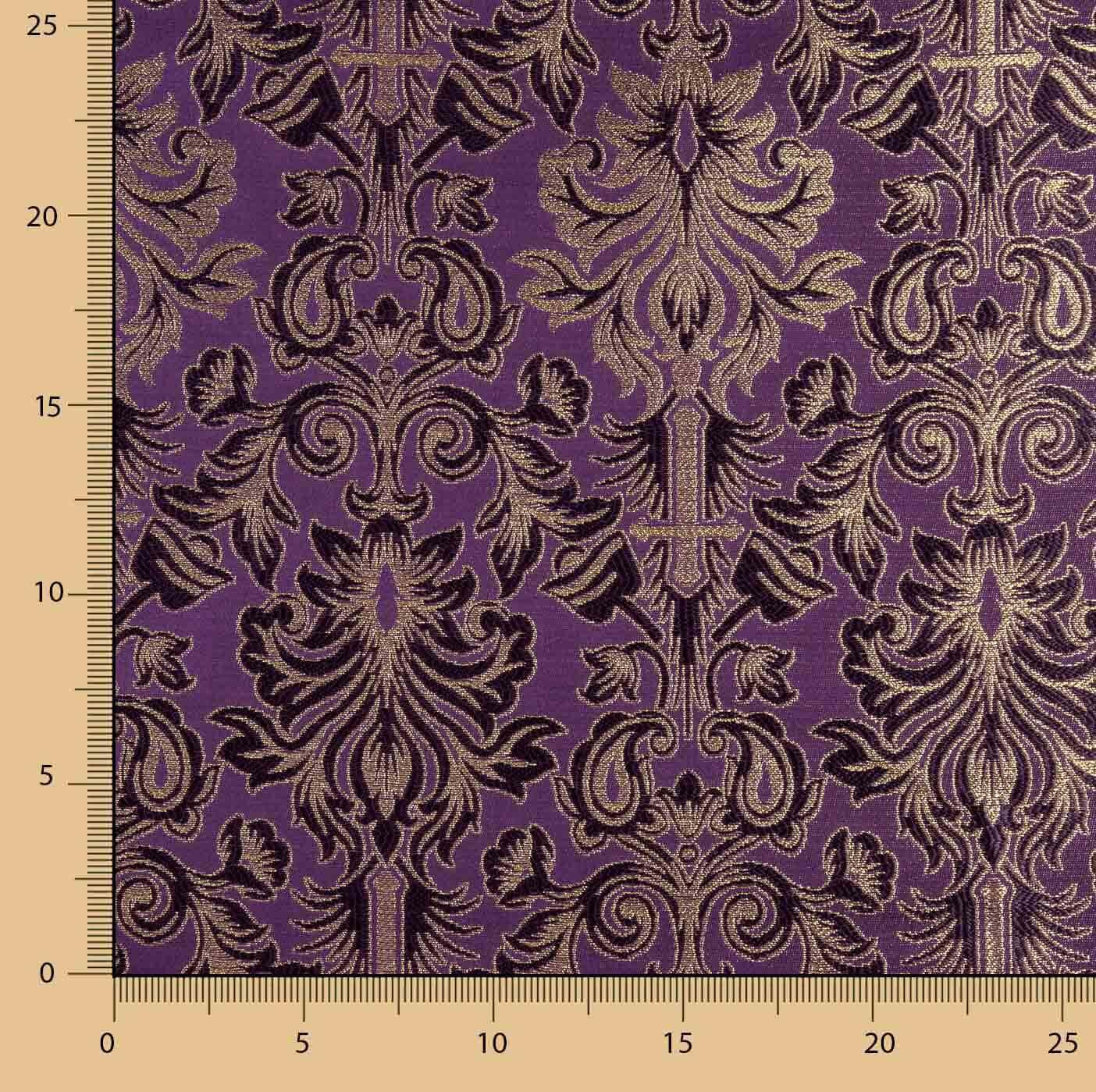 Brocart Versailles Améthyste et Or - Ribes y Casals