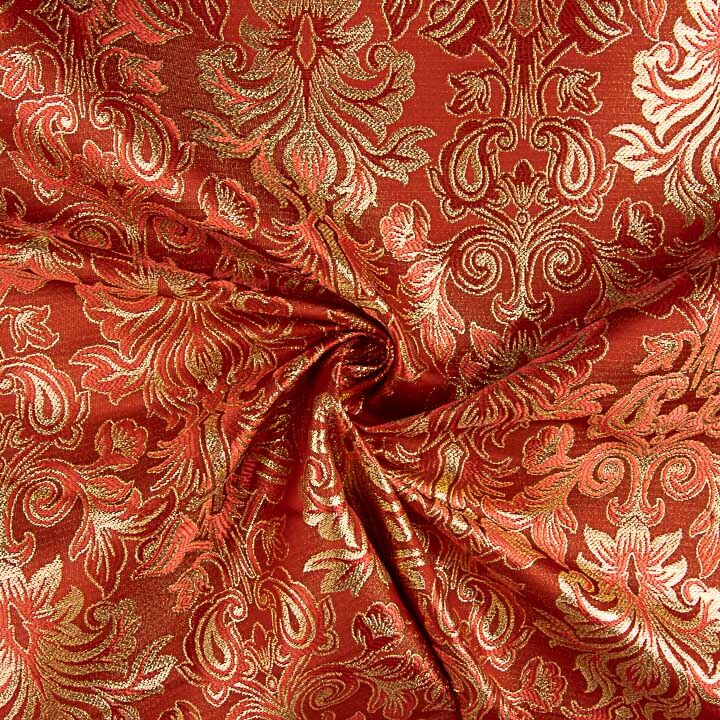 Brocart Versailles Rubis et Or - Ribes y Casals