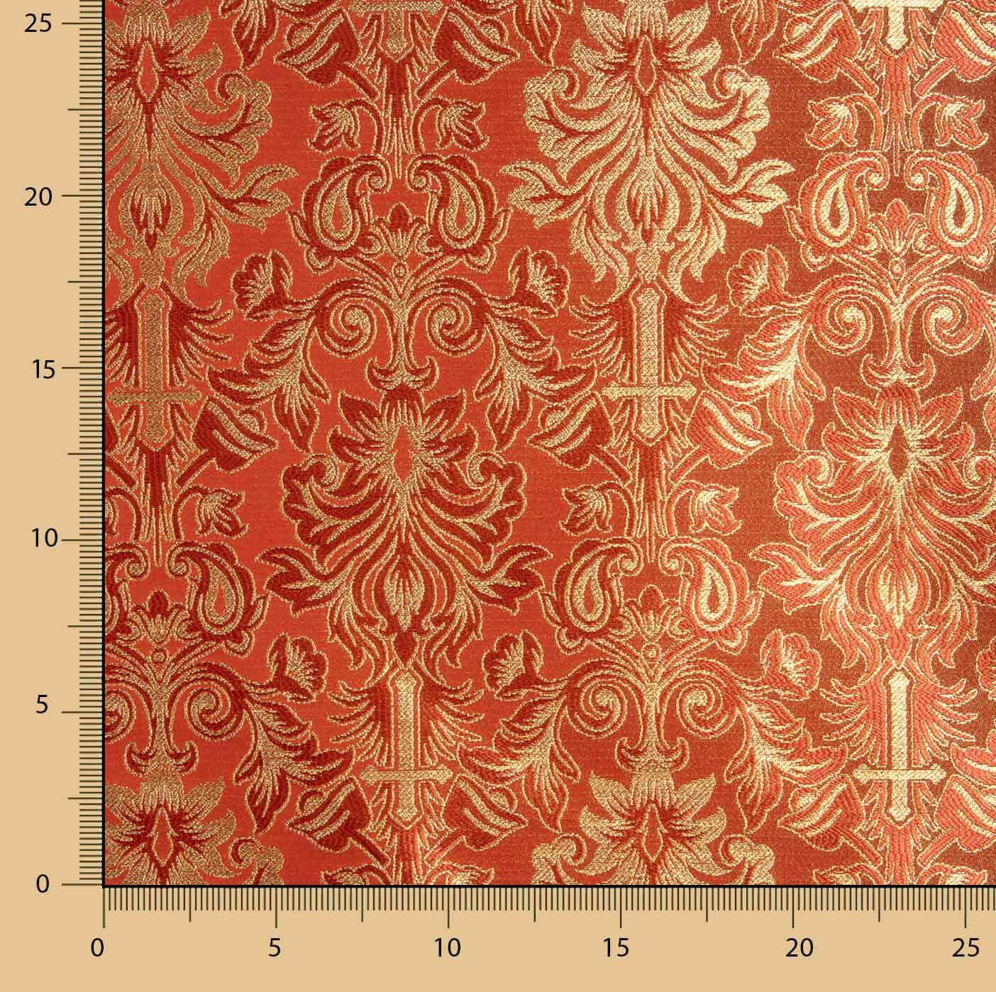 Brocart Versailles Rubis et Or - Ribes y Casals