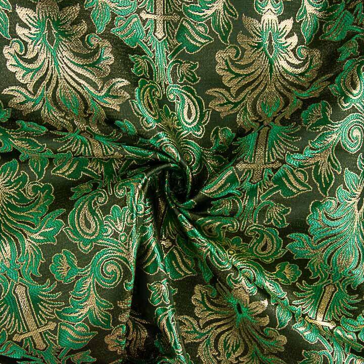 Brokat Versailles vert et or - Ribes y Casals