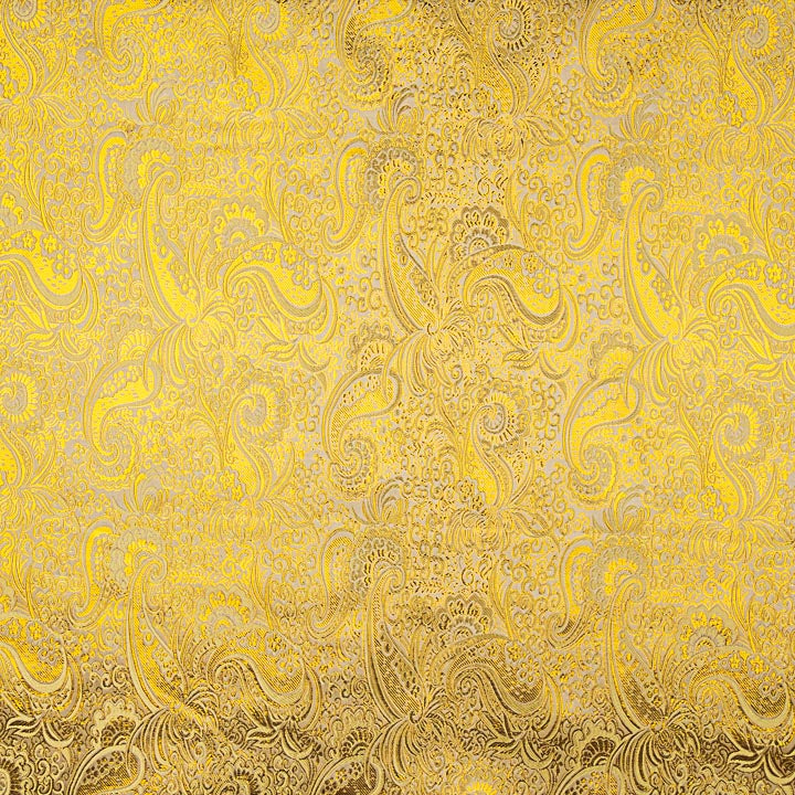 Jacquard écru avec Lurex cachemire doré - Ribes y Casals