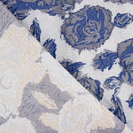 Brocart Royal Bloom Bleu saphir - Ribes y Casals