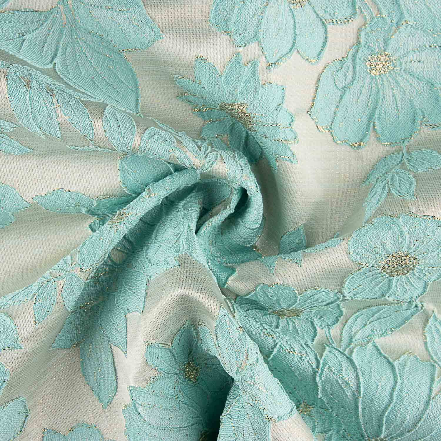 Brocart floral Agua - Ribes y Casals