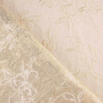 Brocart floral classique ivoire et or - Ribes y Casals