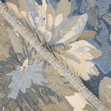 Brocart floral marguerites bleu et or - Ribes y Casals