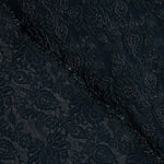 Brocart Océan Impérial Bleu Marine Argent - Ribes y Casals
