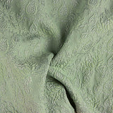 Brocart Jardin Émeraude Vert Sauge Argent - Ribes y Casals