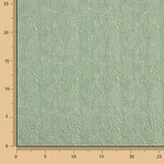 Brocart Jardin Émeraude Vert Sauge Argent - Ribes y Casals