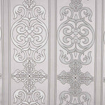 Brocart baroque ornemental gris argenté - Ribes y Casals