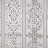 Brocart baroque ornemental gris argenté - Ribes y Casals