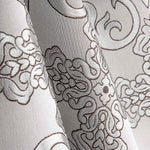 Brocart baroque ornemental gris argenté - Ribes y Casals