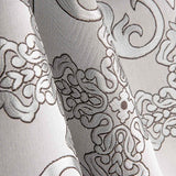 Brocart baroque ornemental gris argenté - Ribes y Casals