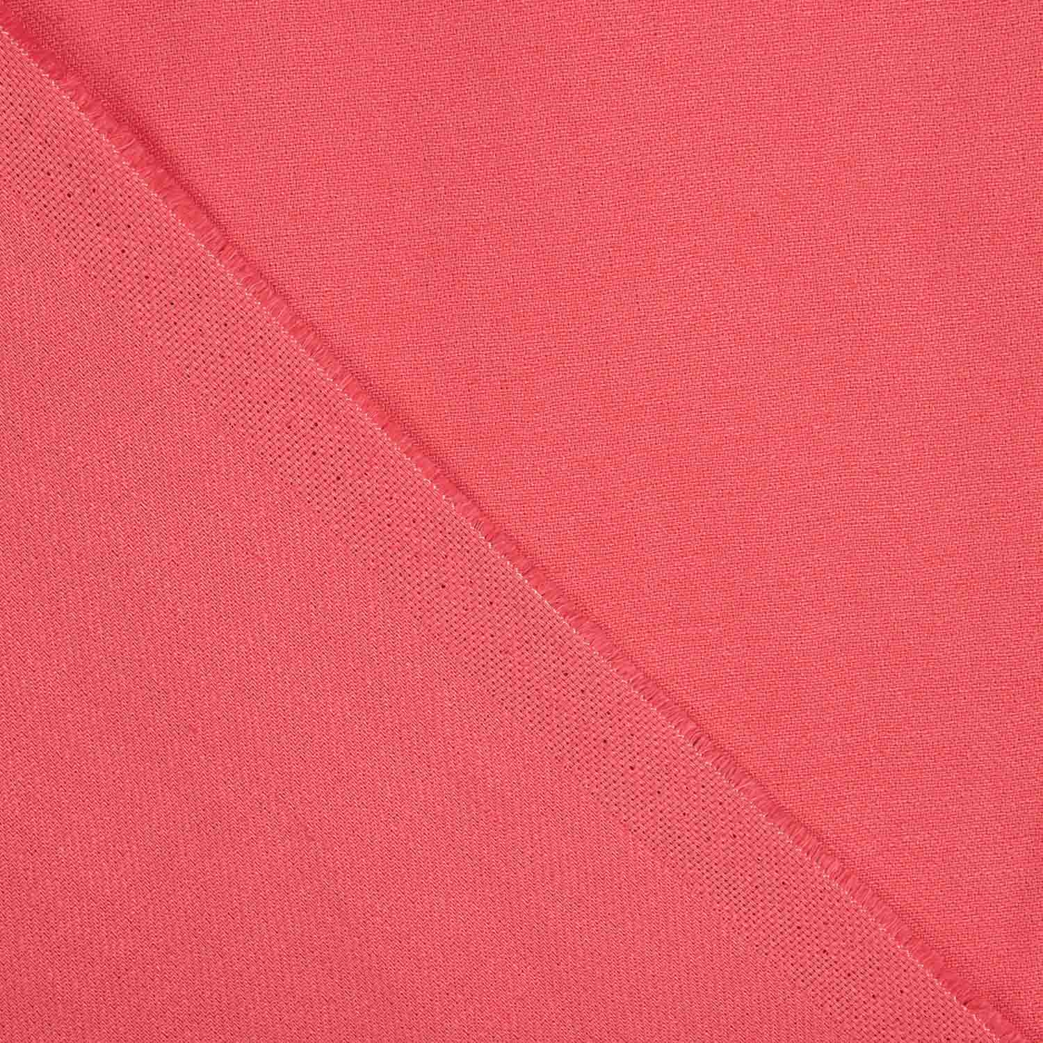 Sergé en ramie, couleur corail - Ribes y Casals