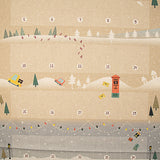 Panneau en tissu de coton « Calendrier de l'Avent pour enfants : L'aventure du Père Noël » – À faire soi-même - Ribes y Casals