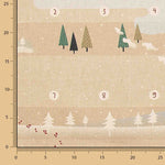 Panneau en tissu de coton « Calendrier de l'Avent pour enfants : L'aventure du Père Noël » – À faire soi-même - Ribes y Casals
