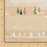 Panneau en tissu de coton « Calendrier de l'Avent pour enfants : L'aventure du Père Noël » – À faire soi-même - Ribes y Casals