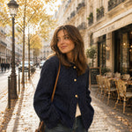 Tweed en laine bleu marine - Ribes y Casals