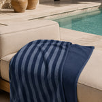 Serviette en micro-bambou bleu balte et indigo - Ribes y Casals