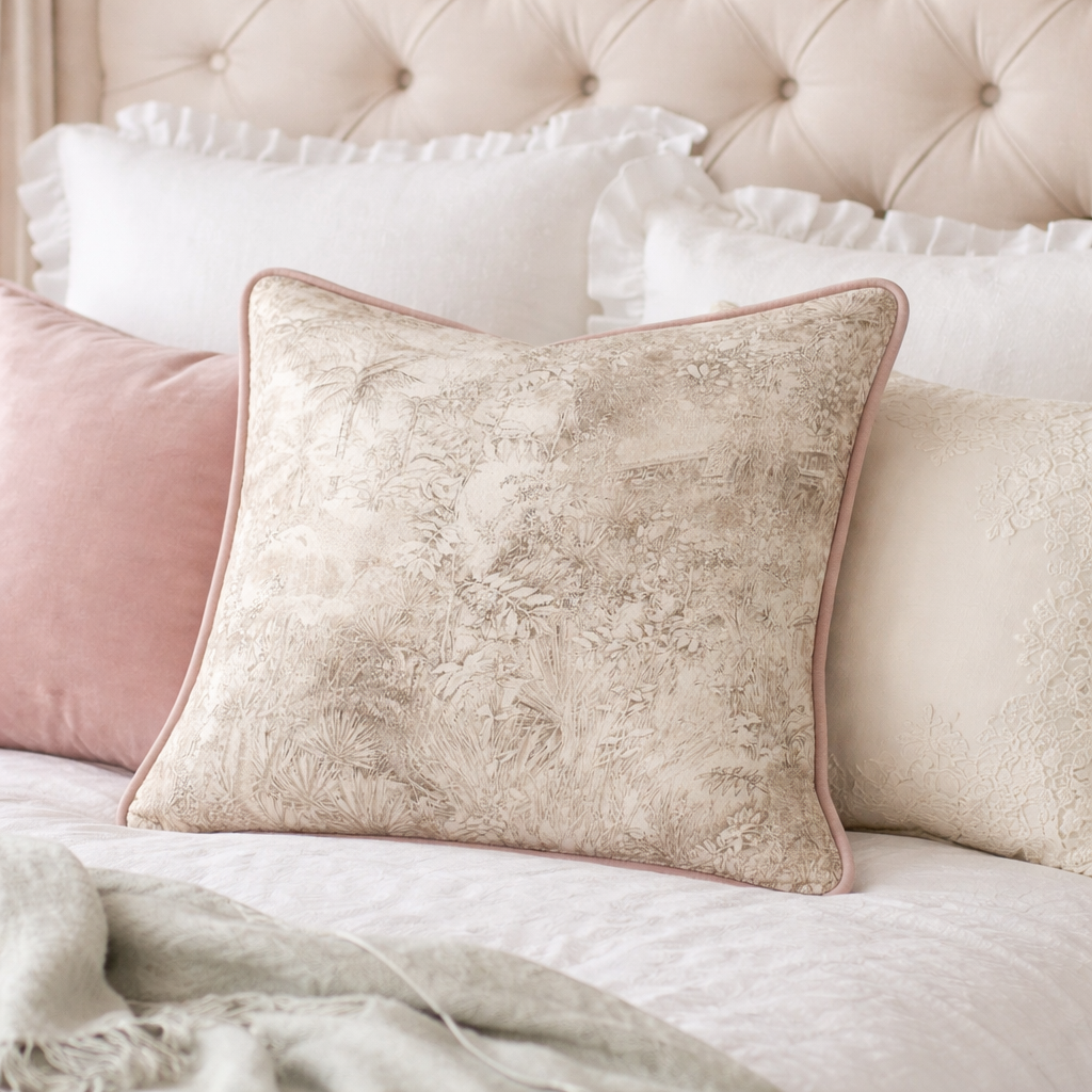 Lin imprimé Jungle Beige - Ribes y Casals