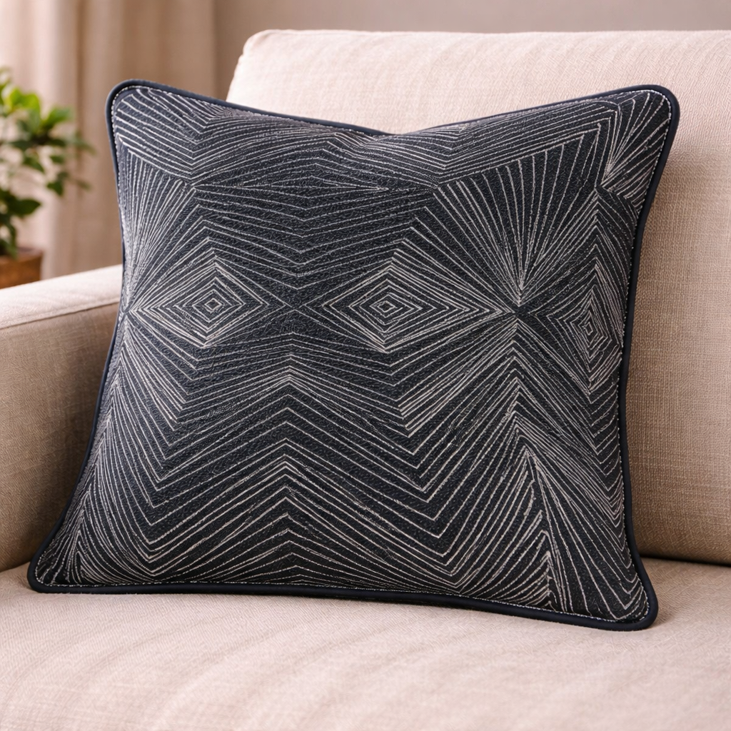 Lin et jute imprimé géométrique Sacred - Ribes y Casals