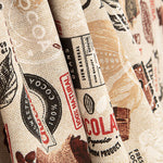 Toile de coton imprimée « Chocolat et cacao vintage » - Ribes y Casals