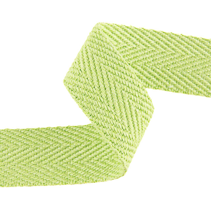 Ruban en coton à chevrons 30 mm vert lime - Ribes y Casals