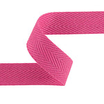 Ruban en chevrons en polyester 30 mm rose fluo - Ribes y Casals