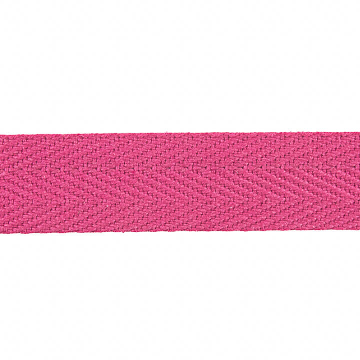 Ruban en chevrons en polyester 30 mm rose fluo - Ribes y Casals