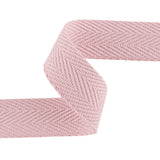 Ruban en coton à chevrons 30 mm rose doux - Ribes y Casals