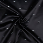 Chutes de satin de viscose imprimé minimaliste noir - Différentes dimensions x largeur de 155 cm - Ribes y Casals