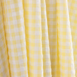 Seersucker à carreaux jaunes - Ribes y Casals