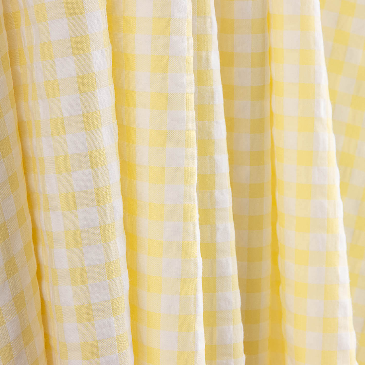 Seersucker à carreaux jaunes - Ribes y Casals