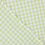 Seersucker à carreaux vert clair - Ribes y Casals
