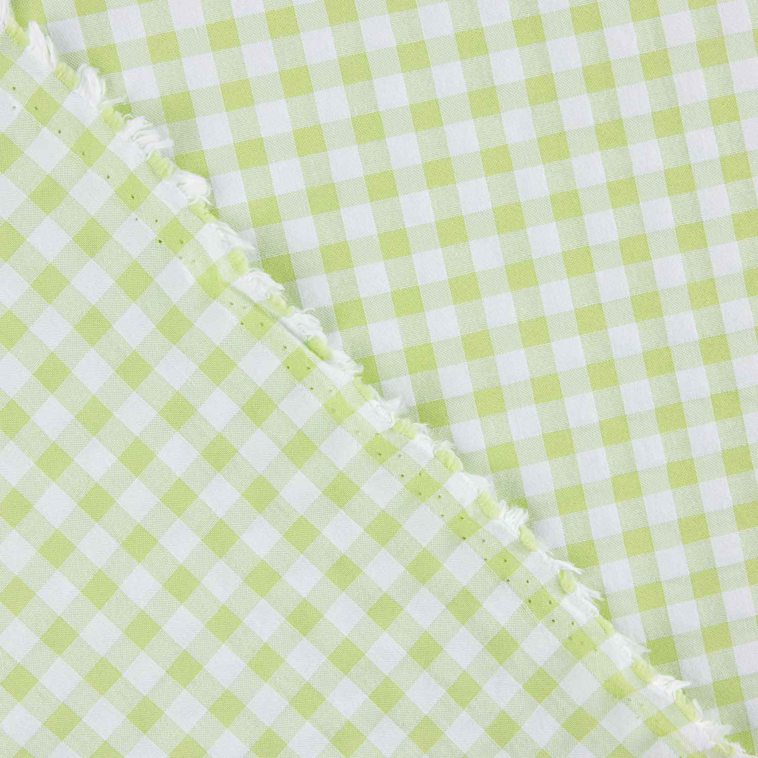 Seersucker à carreaux vert clair - Ribes y Casals
